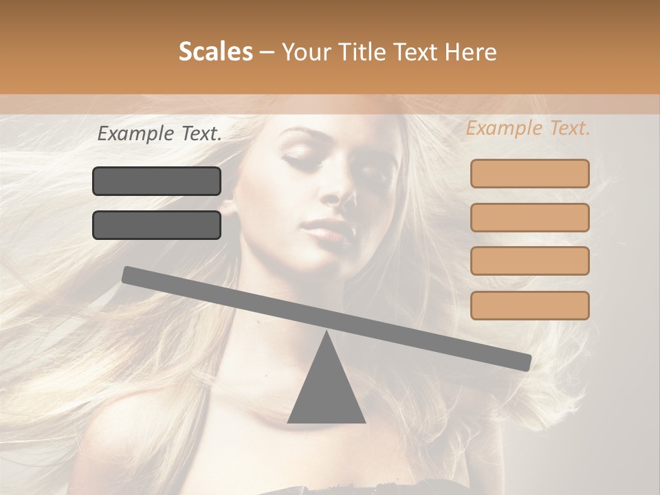 Woman Hair PowerPoint Template