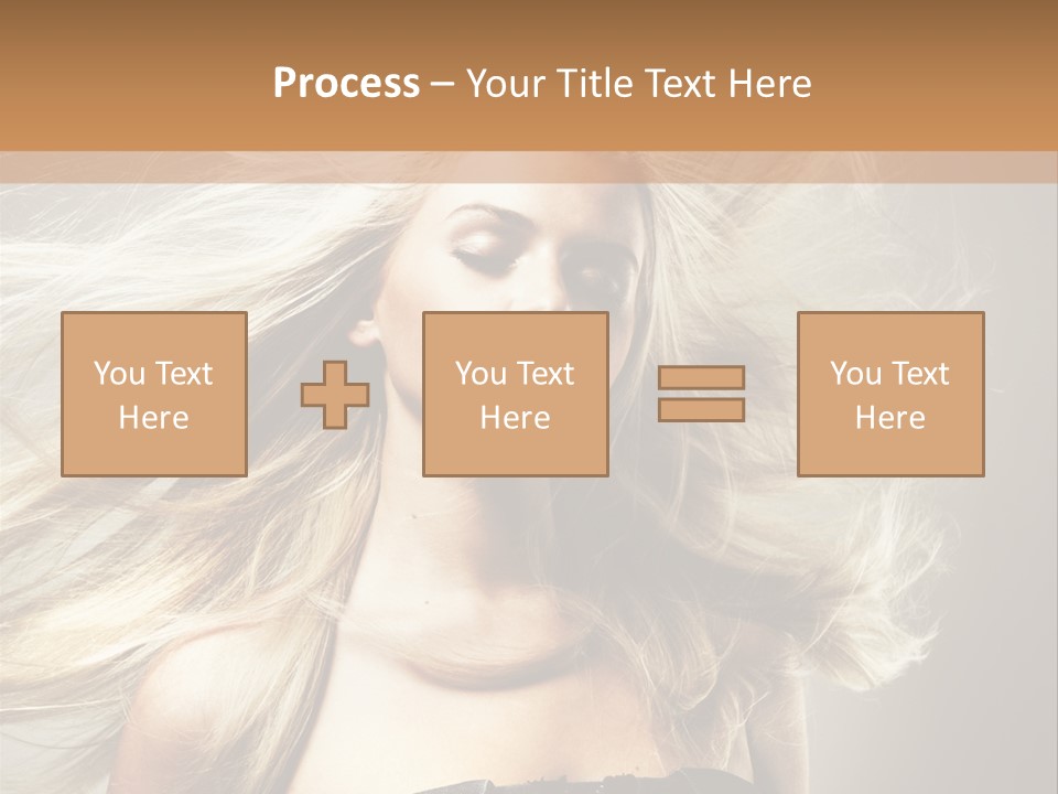 Woman Hair PowerPoint Template
