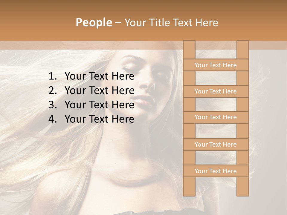 Woman Hair PowerPoint Template