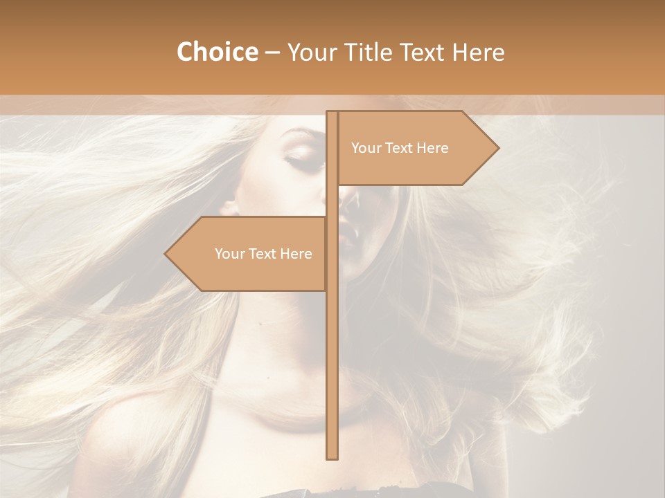 Woman Hair PowerPoint Template