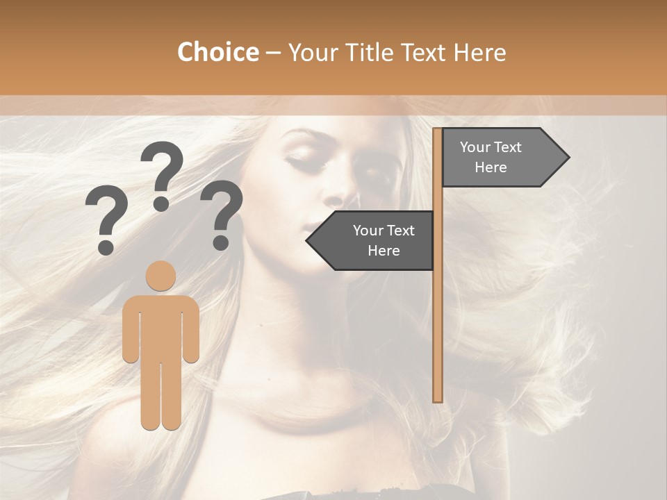 Woman Hair PowerPoint Template