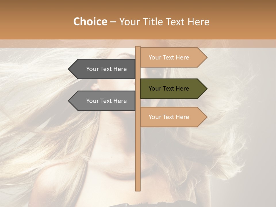 Woman Hair PowerPoint Template