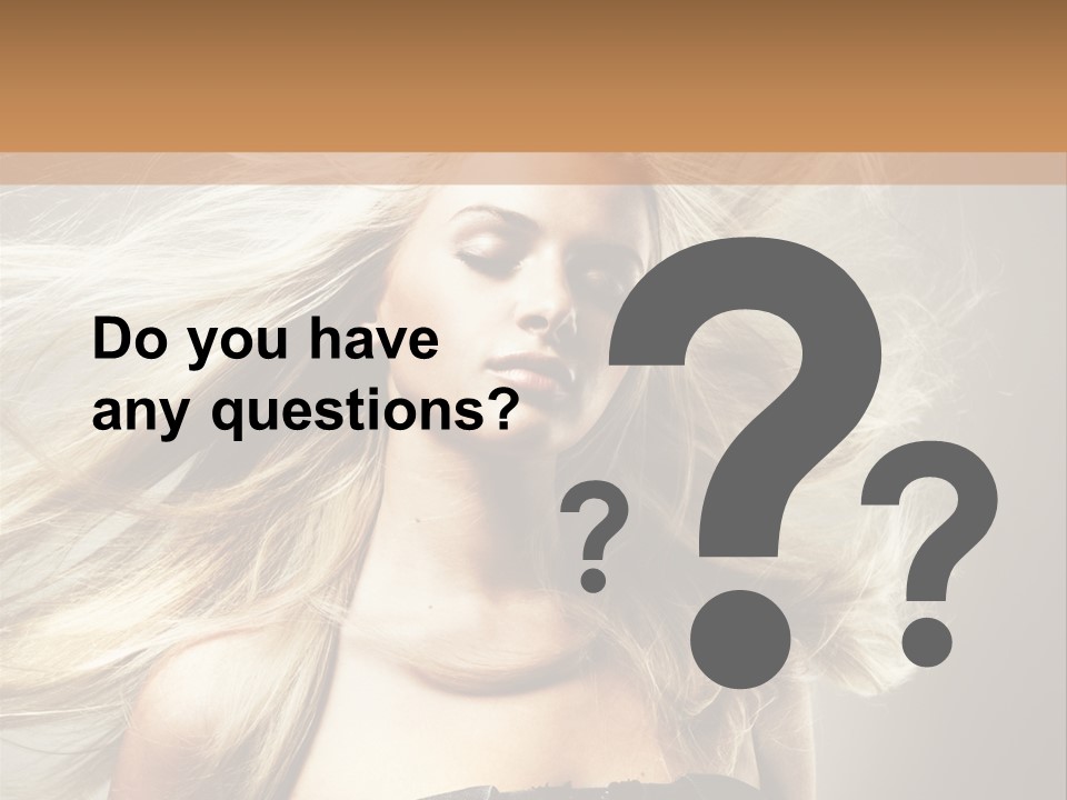 Woman Hair PowerPoint Template