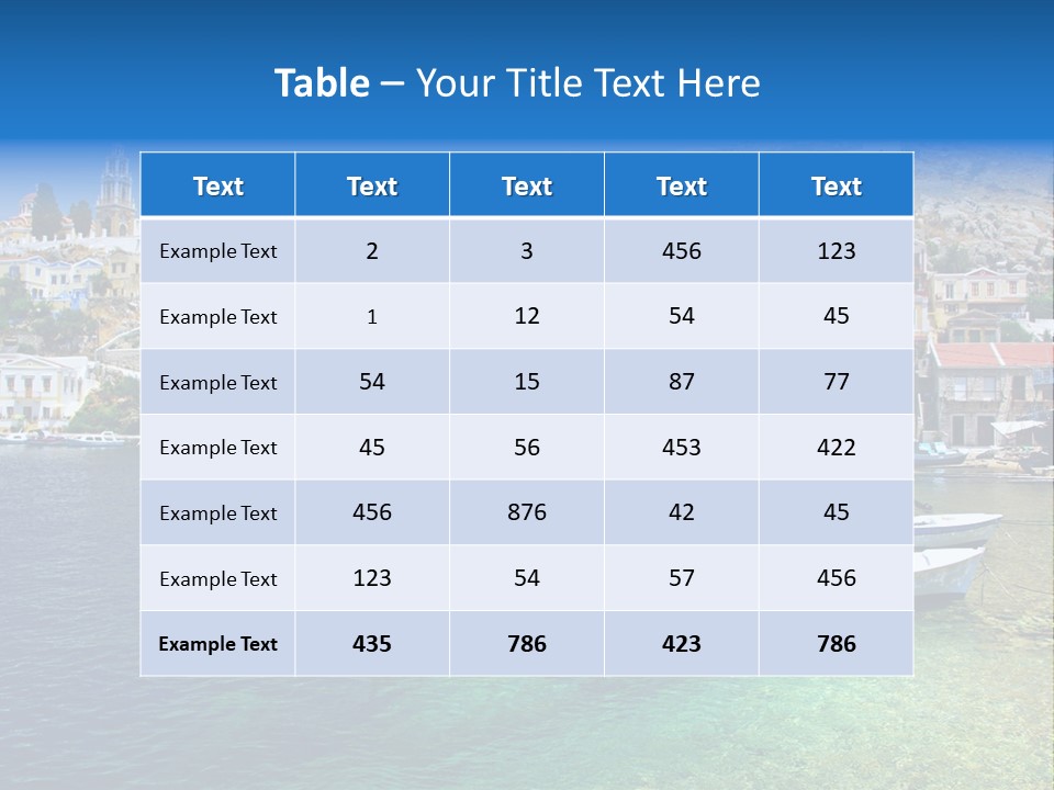 Greek Islands PowerPoint Template