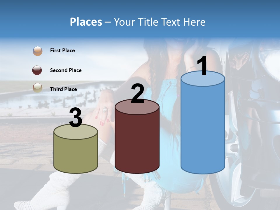 Summer Business Babe PowerPoint Template