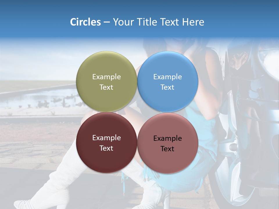 Summer Business Babe PowerPoint Template