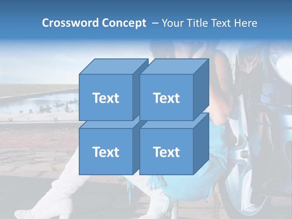 Summer Business Babe PowerPoint Template