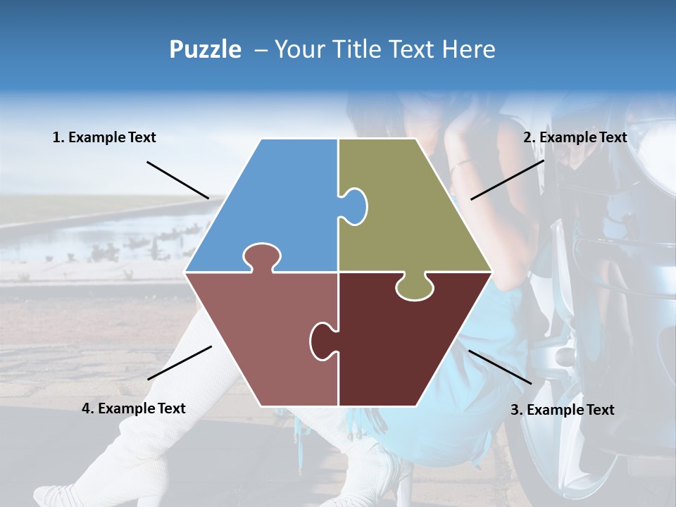 Summer Business Babe PowerPoint Template