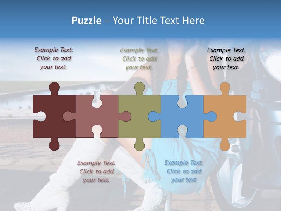 Summer Business Babe PowerPoint Template