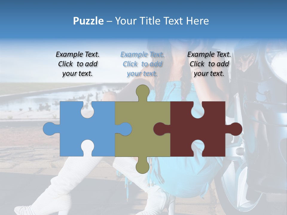 Summer Business Babe PowerPoint Template