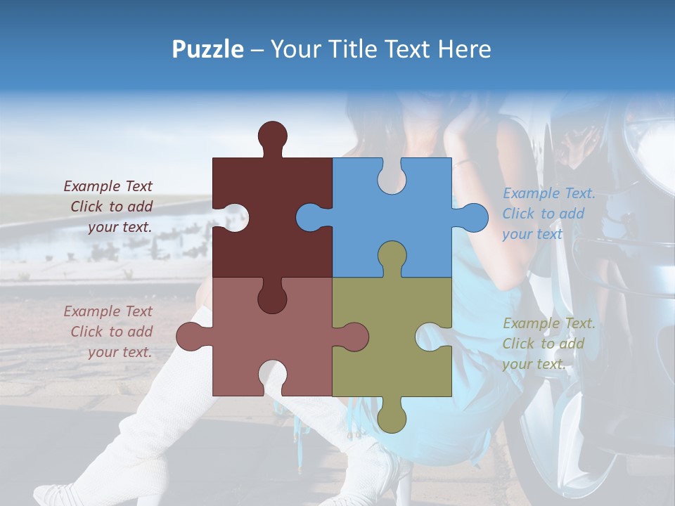 Summer Business Babe PowerPoint Template