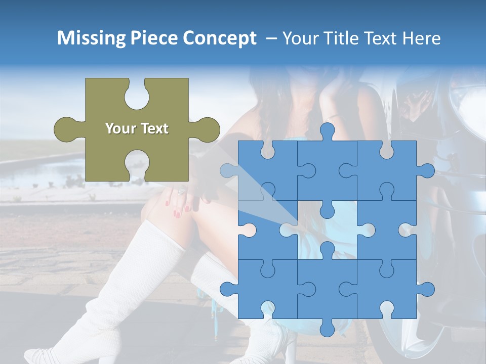 Summer Business Babe PowerPoint Template