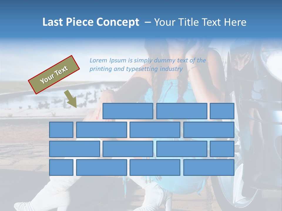 Summer Business Babe PowerPoint Template