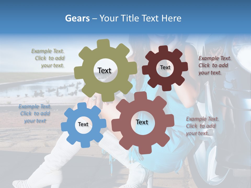 Summer Business Babe PowerPoint Template