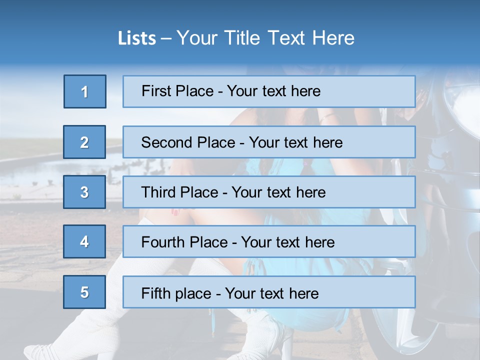 Summer Business Babe PowerPoint Template