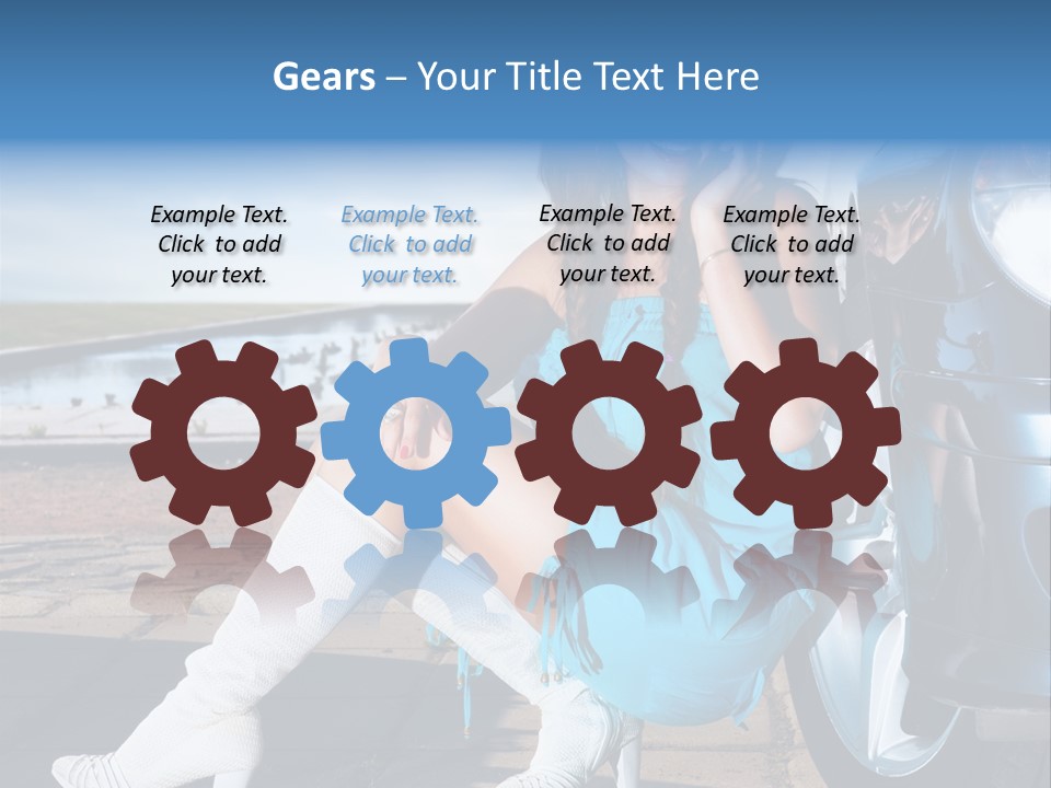 Summer Business Babe PowerPoint Template