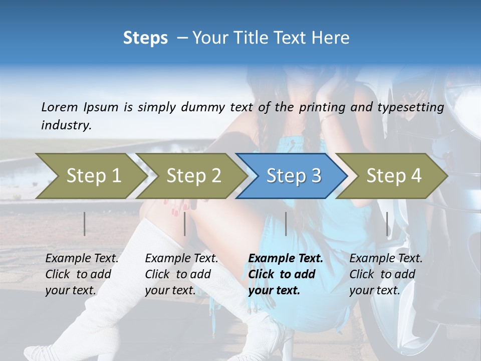 Summer Business Babe PowerPoint Template