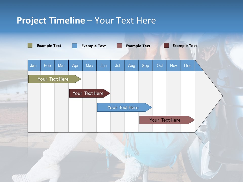 Summer Business Babe PowerPoint Template