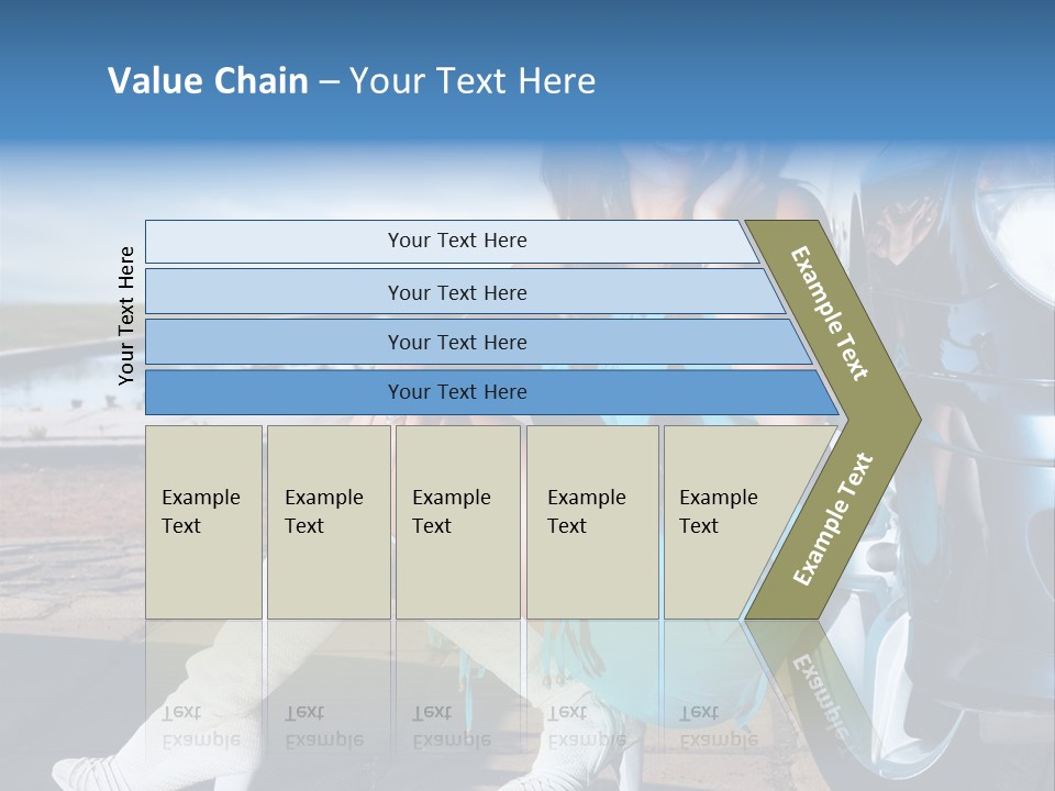 Summer Business Babe PowerPoint Template