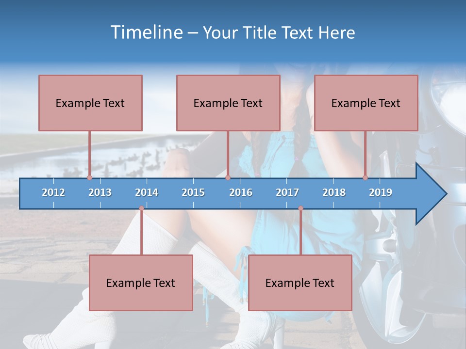 Summer Business Babe PowerPoint Template