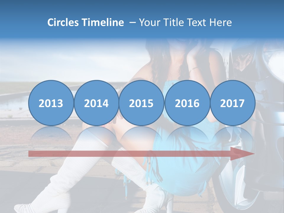 Summer Business Babe PowerPoint Template