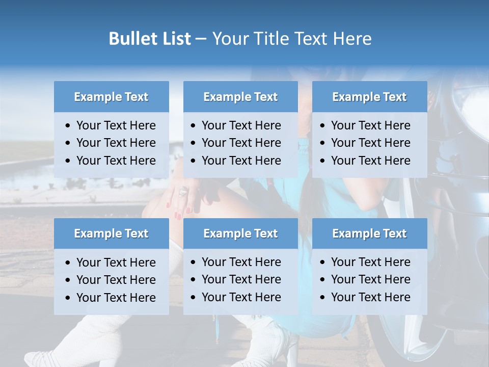 Summer Business Babe PowerPoint Template