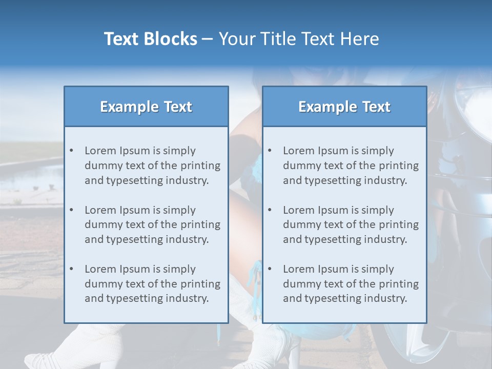 Summer Business Babe PowerPoint Template