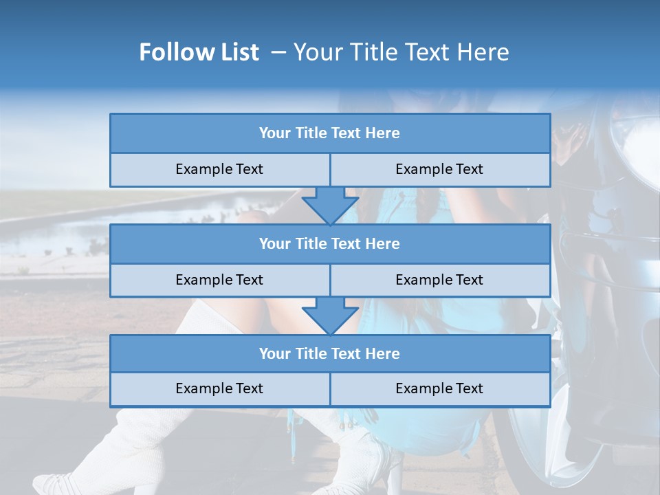 Summer Business Babe PowerPoint Template