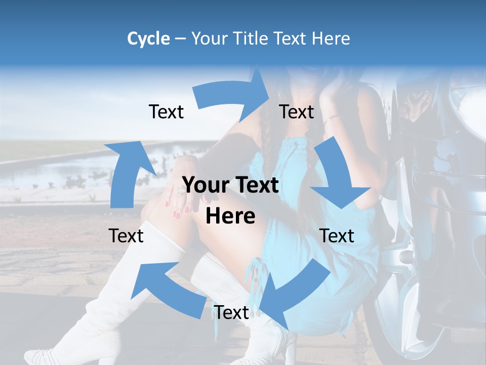 Summer Business Babe PowerPoint Template