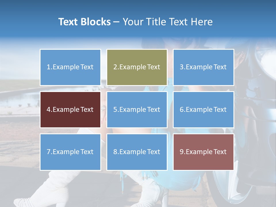 Summer Business Babe PowerPoint Template