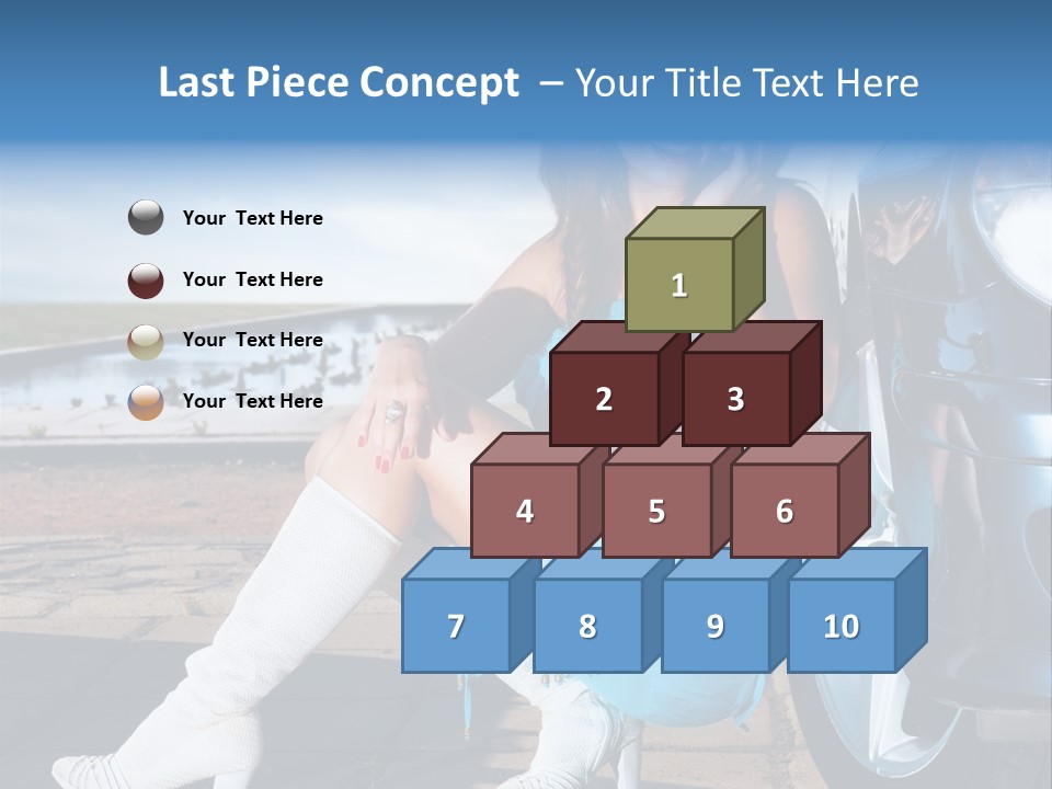 Summer Business Babe PowerPoint Template