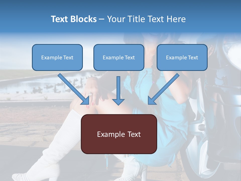 Summer Business Babe PowerPoint Template