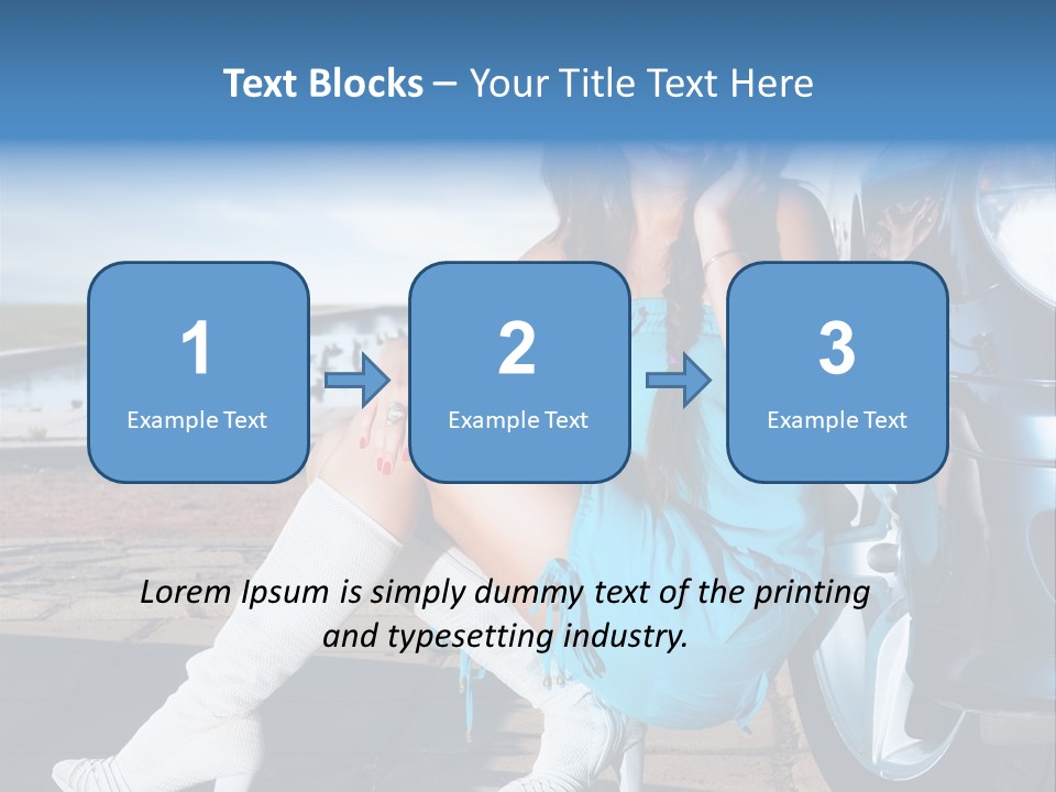 Summer Business Babe PowerPoint Template