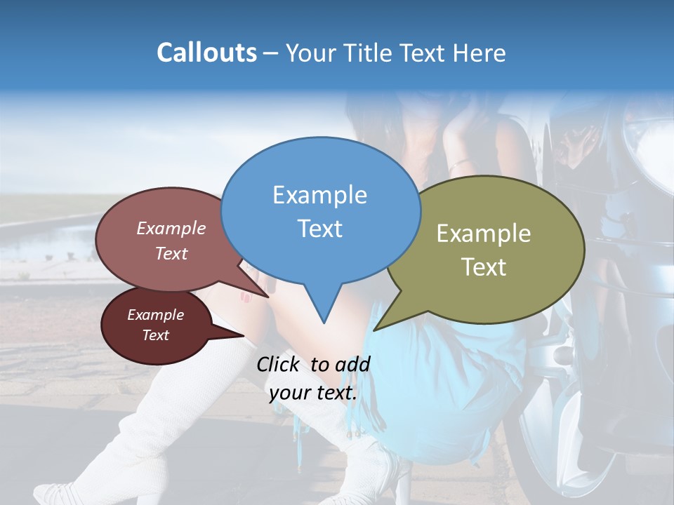 Summer Business Babe PowerPoint Template