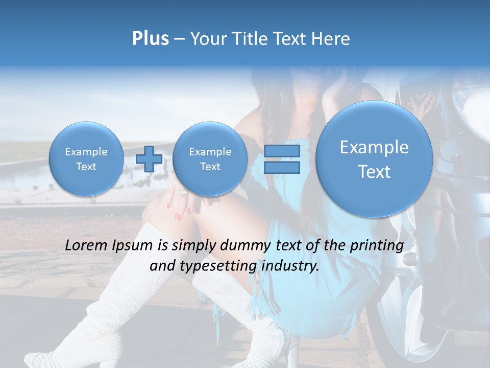 Summer Business Babe PowerPoint Template