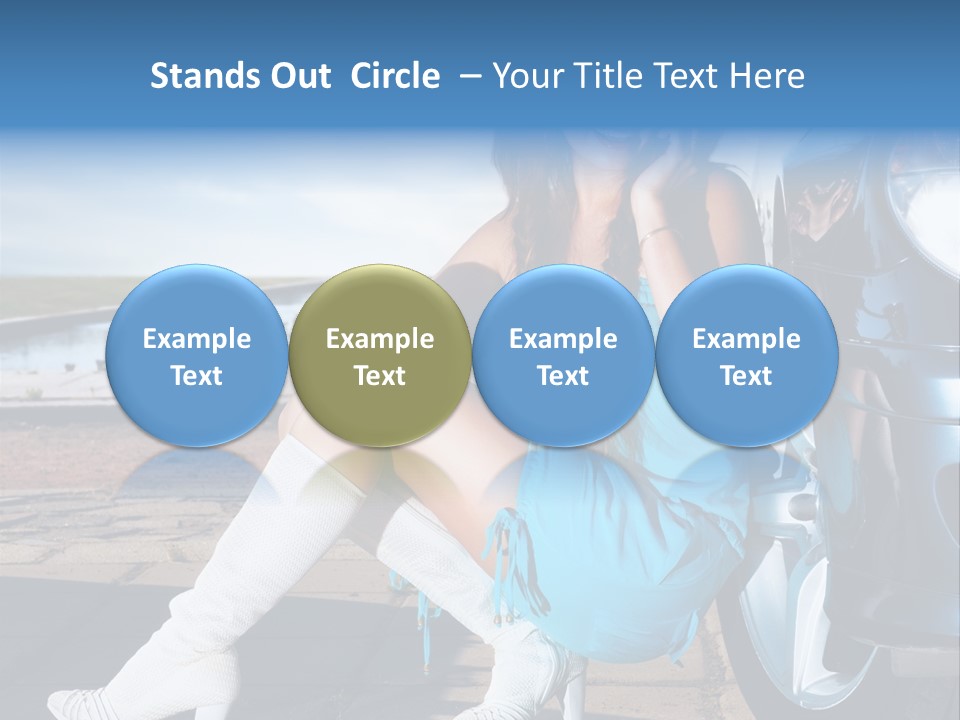 Summer Business Babe PowerPoint Template