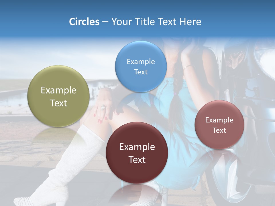 Summer Business Babe PowerPoint Template