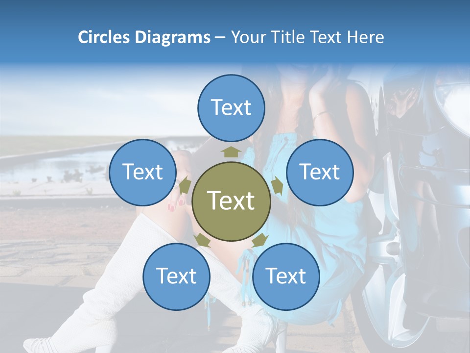 Summer Business Babe PowerPoint Template