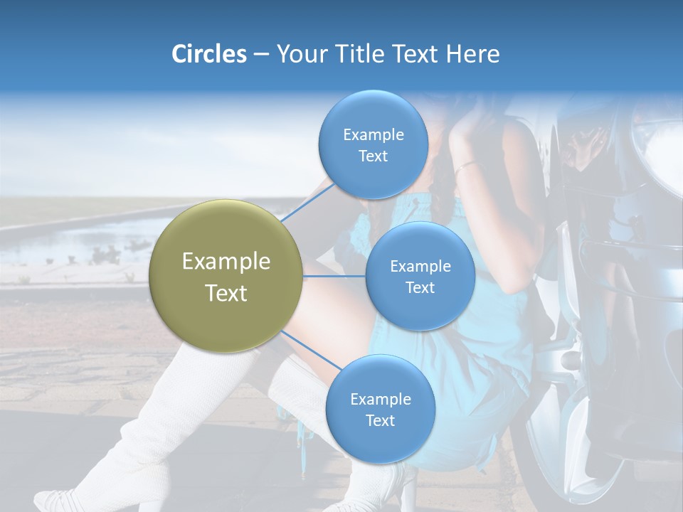 Summer Business Babe PowerPoint Template