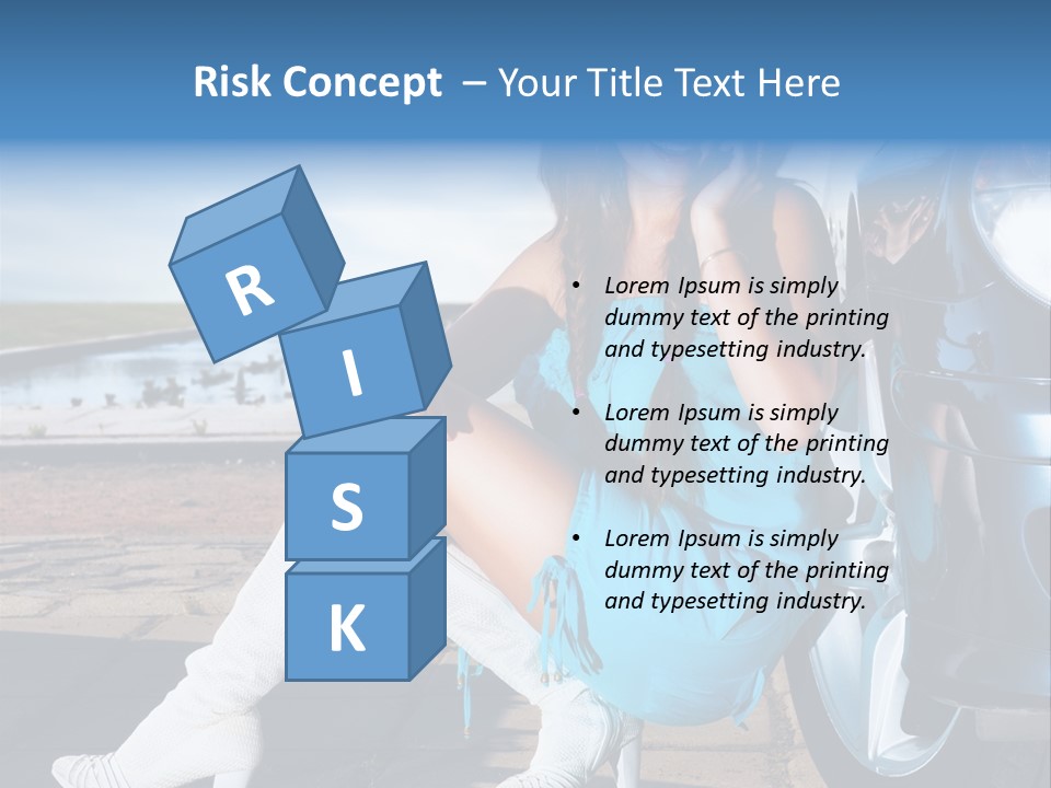 Summer Business Babe PowerPoint Template