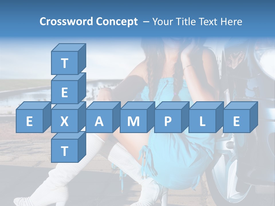 Summer Business Babe PowerPoint Template