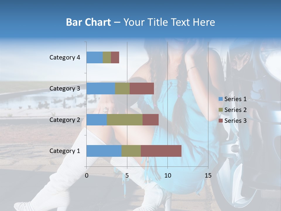 Summer Business Babe PowerPoint Template