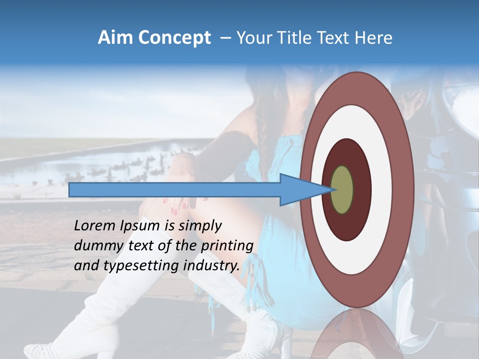 Summer Business Babe PowerPoint Template