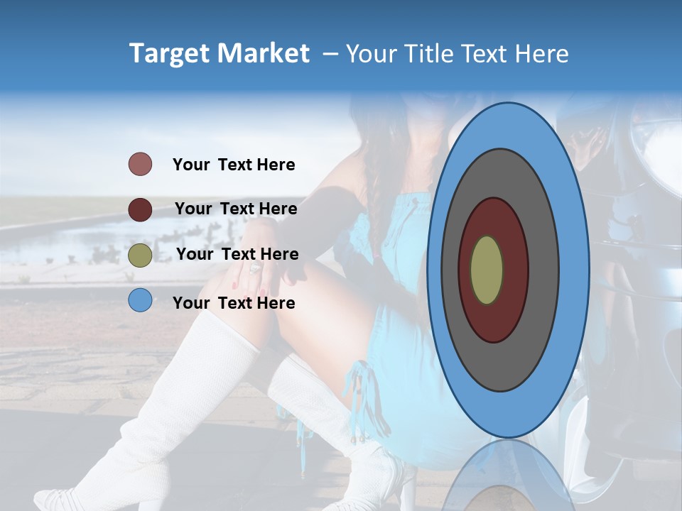 Summer Business Babe PowerPoint Template