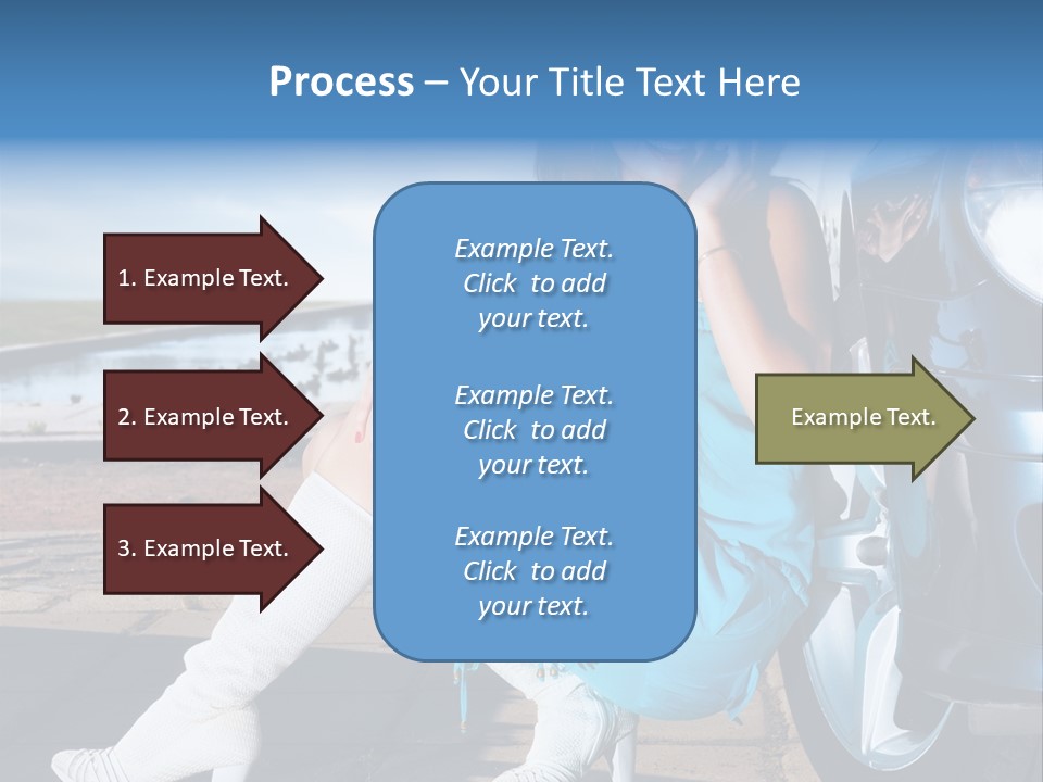 Summer Business Babe PowerPoint Template
