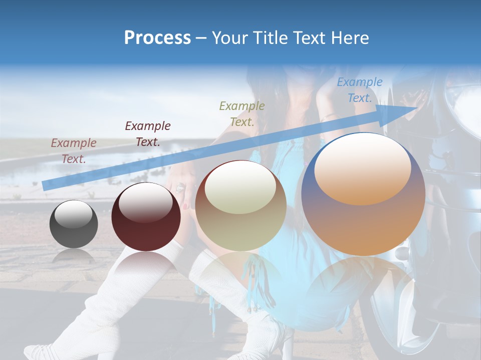 Summer Business Babe PowerPoint Template