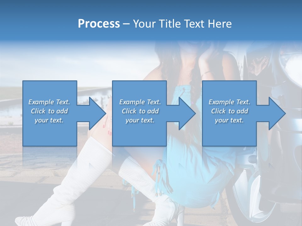 Summer Business Babe PowerPoint Template