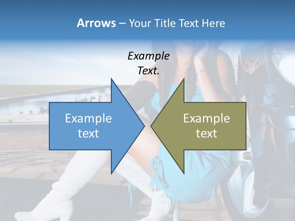 Summer Business Babe PowerPoint Template