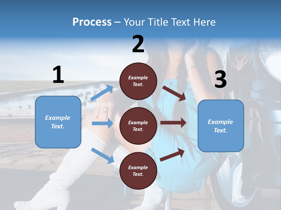 Summer Business Babe PowerPoint Template