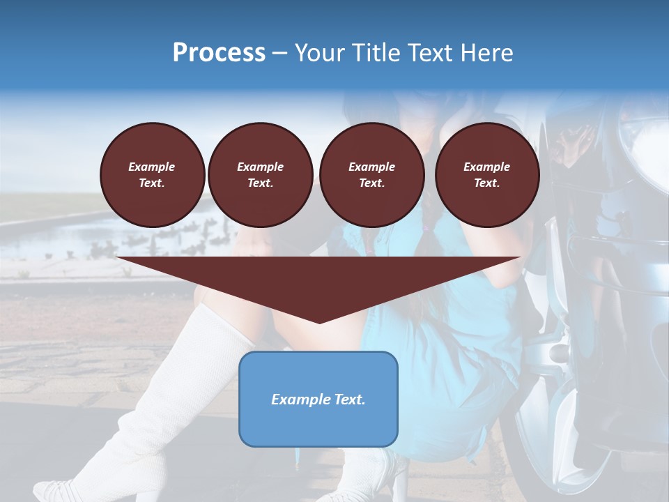 Summer Business Babe PowerPoint Template